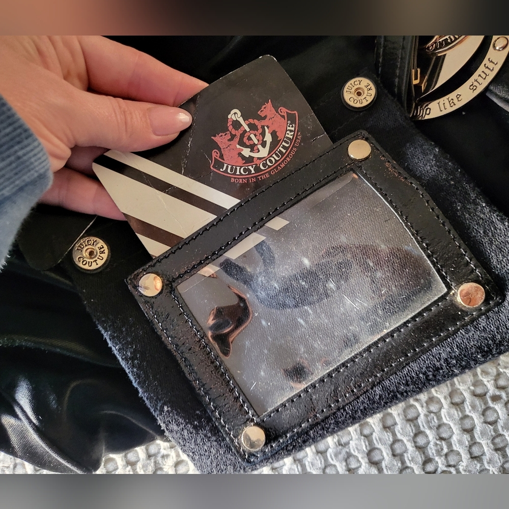 🌻RARE🌻 Juicy Couture Black Daydreamer handbag with Gold Accents Y2K 2008 - Picture 14 of 16